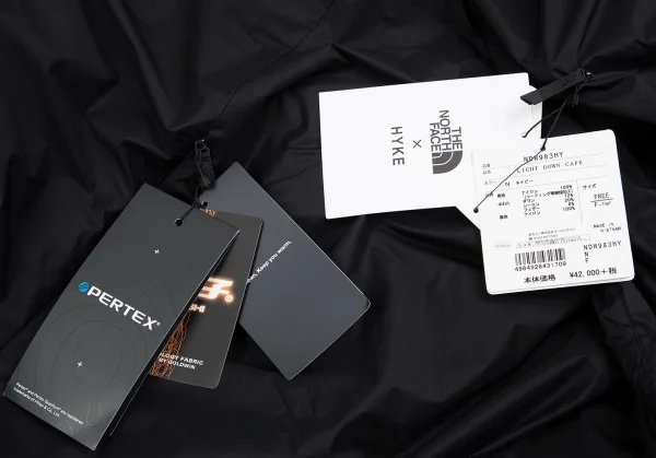 新品!ザノースフェイス×ハイクTHE NORTH ACE×HYKE ナイロンライトダウンケープ 黒F K-130683_013