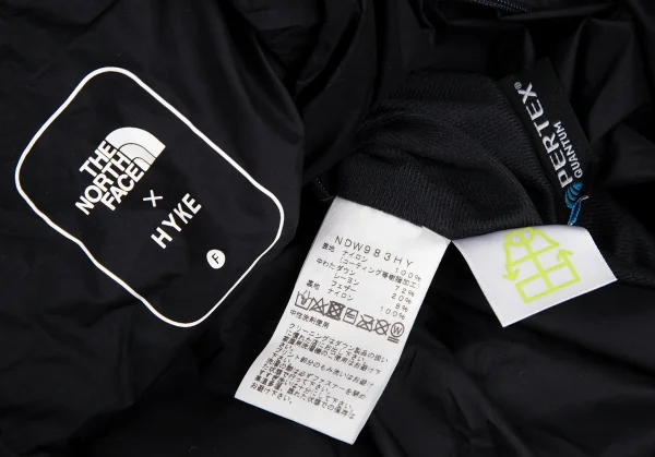 新品!ザノースフェイス×ハイクTHE NORTH ACE×HYKE ナイロンライトダウンケープ 黒F K-130683_014