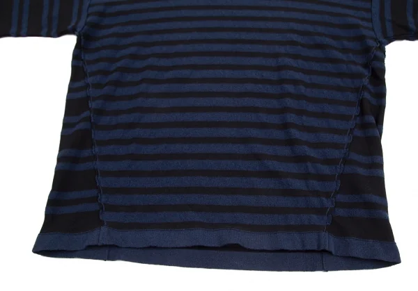 SONIA RYKIEL Cotton Switching Design Striped T Shirt K-130684_004