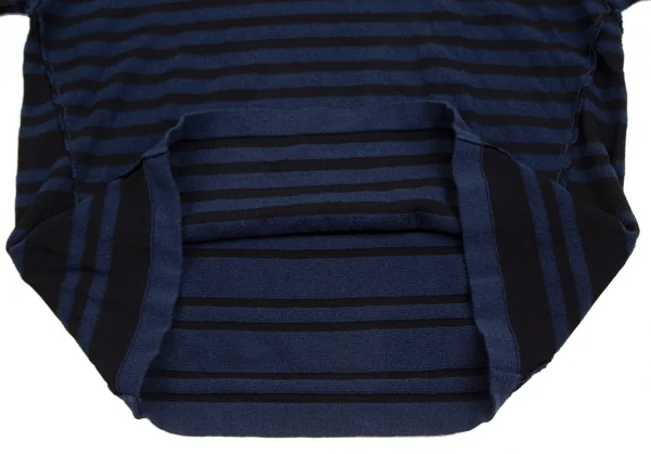 SONIA RYKIEL Cotton Switching Design Striped T Shirt K-130684_005