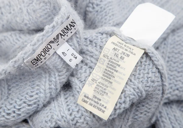 EMPORIO ARMANI Alpaca Blended Knit Cardigan & Sleeveless K-130700_020