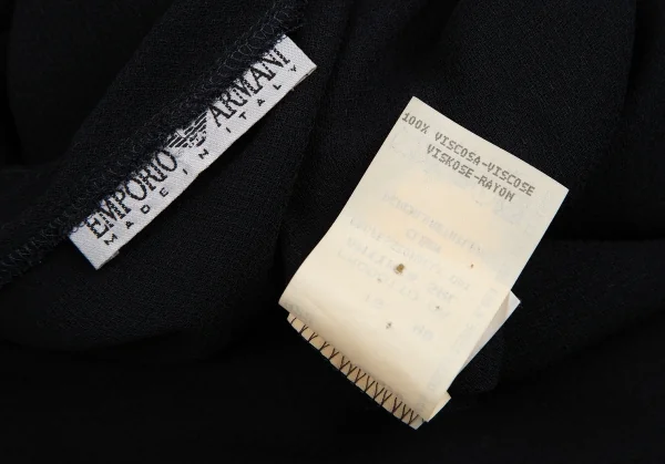EMPORIO ARMANI See-through Rayon Cachecoeur Top K-130705_015