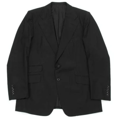 【SALE】グッチGUCCI 3ポケット2Bウールジャケット 黒