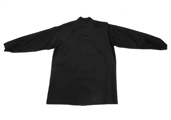 イッセイミヤケISSEY MIYAKE ウールシルクスタンドカラーシャツ