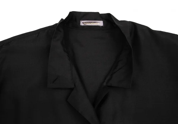 ISSEY MIYAKE Wool Silk Stand Collar Long Sleeve Shirt K-130731_005