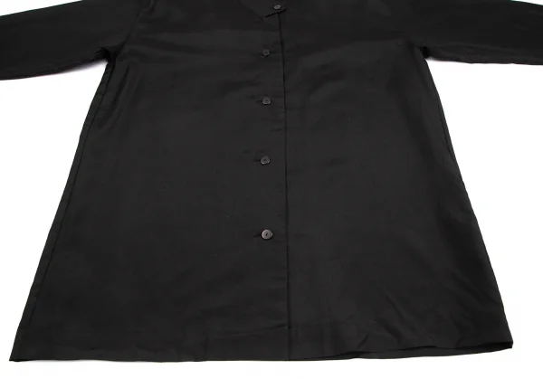ISSEY MIYAKE Wool Silk Stand Collar Long Sleeve Shirt K-130731_008