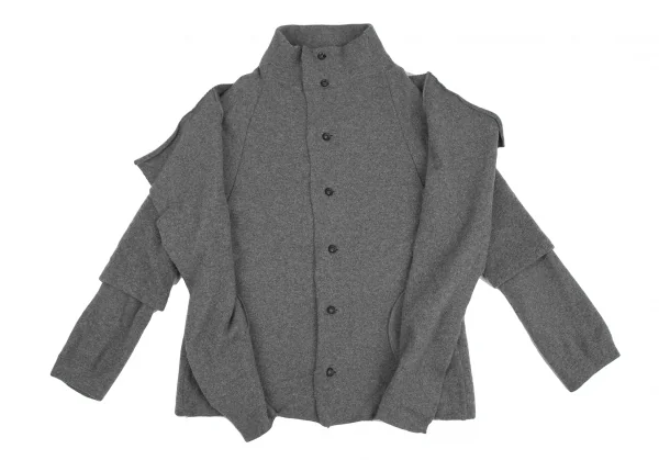 Y's Knit Layered Design Jacket K-130765_013