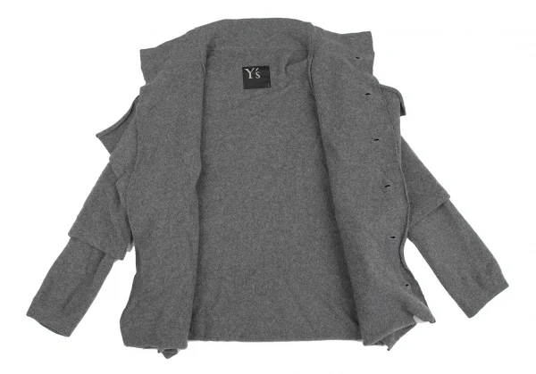 Y's Knit Layered Design Jacket K-130765_014