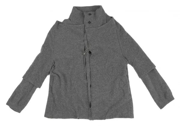 Y's Knit Layered Design Jacket K-130765_002