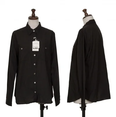 NON NO Mademoiselle NON NON Pleated Pocket Long Sleeve Shirt