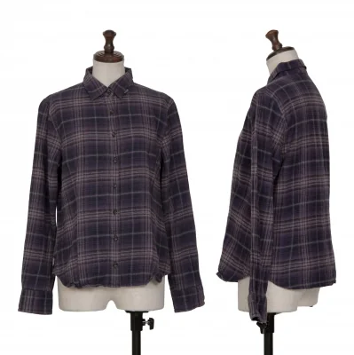 Mademoiselle NON NON Cotton Check Flannel Shirt