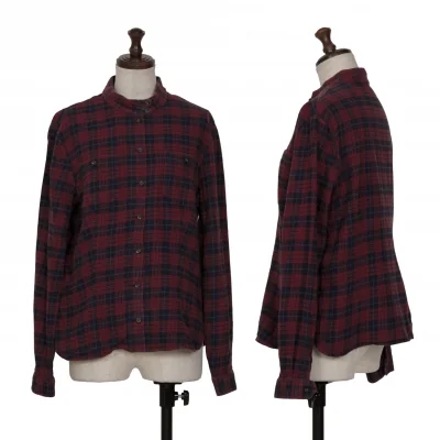 Mademoiselle NON NON Cotton Check Flannel Shirt