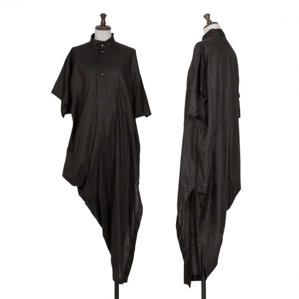 イッセイミヤケISSEY MIYAKE アシンメトリーコットンシャツ