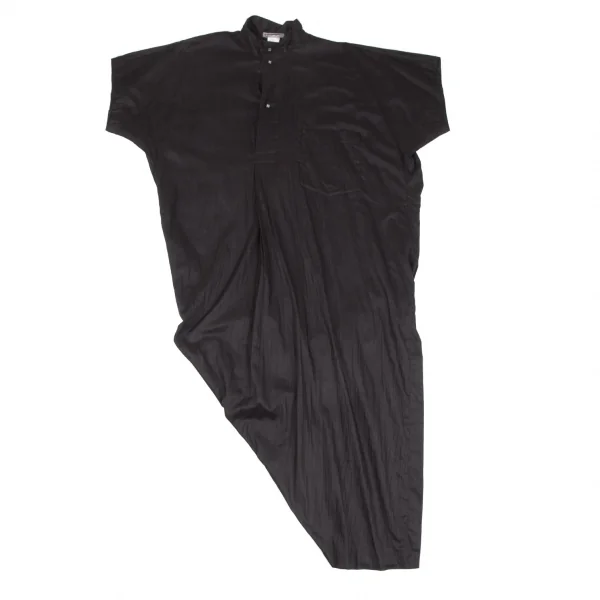 イッセイミヤケISSEY MIYAKE アシンメトリーコットンシャツ