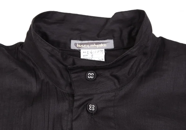 イッセイミヤケISSEY MIYAKE アシンメトリーコットンシャツ