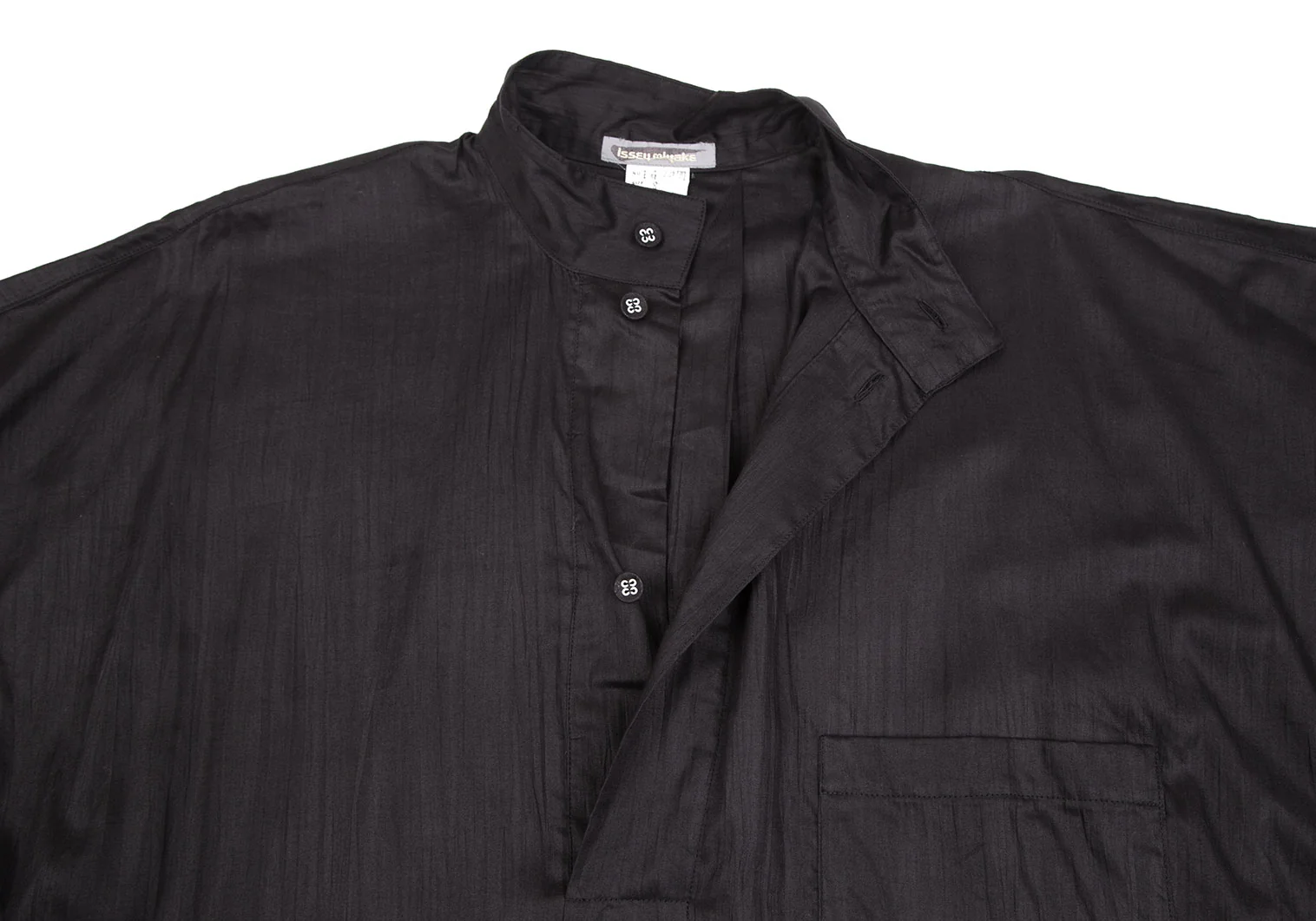 イッセイミヤケ　黒のロングシャツワンピース　サイズ2 イッセイミヤケ 黒のロングシャツワンピース サイズ2 - メルカリ