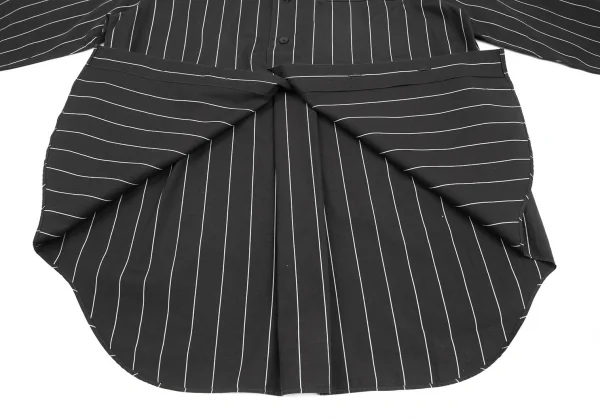 ISSEY MIYAKE Stripe Cotton Long Sleeve Shirt K-130811_012