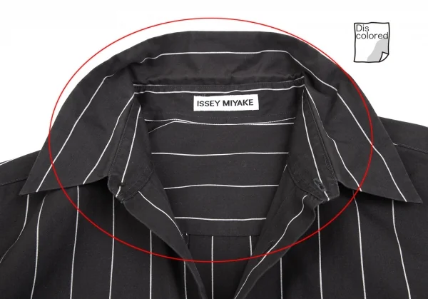 ISSEY MIYAKE Stripe Cotton Long Sleeve Shirt K-130811_005