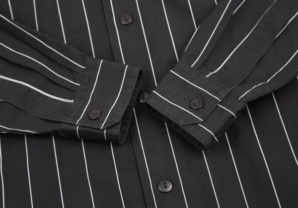 ISSEY MIYAKE Stripe Cotton Long Sleeve Shirt K-130811_009