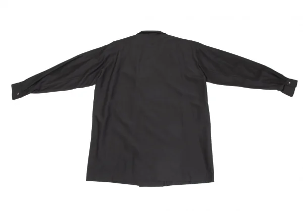 ISSEY MIYAKE Silk Wool Double Long Sleeve Shirt K-130813_012