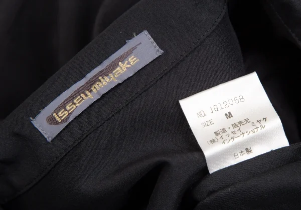 ISSEY MIYAKE Silk Wool Double Long Sleeve Shirt K-130813_014