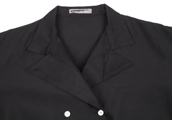 ISSEY MIYAKE Silk Wool Double Long Sleeve Shirt K-130813_003