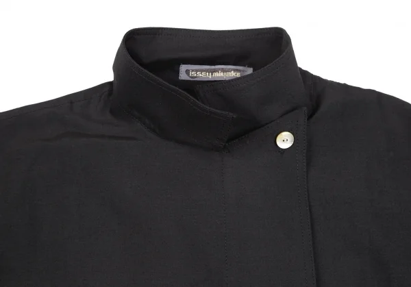 ISSEY MIYAKE Silk Wool Double Long Sleeve Shirt K-130813_005