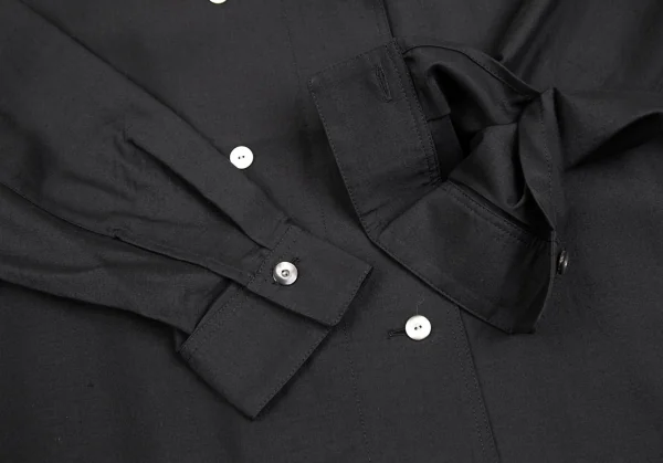 ISSEY MIYAKE Silk Wool Double Long Sleeve Shirt K-130813_008