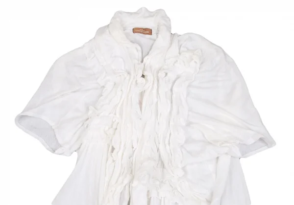 tricot COMME des GARCONS Dyed Frill Short Sleeves Cardigan K-130822_003