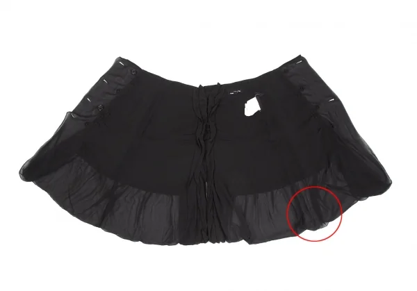 tricot COMME des GARCONS Fulling Wool & Chiffon Skirt K-130826_011