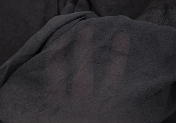 tricot COMME des GARCONS Fulling Wool & Chiffon Skirt K-130826_014