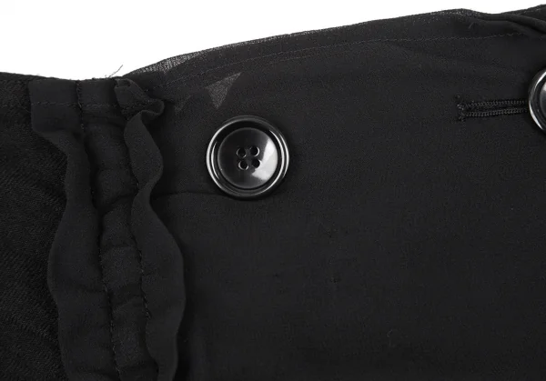 tricot COMME des GARCONS Fulling Wool & Chiffon Skirt K-130826_007