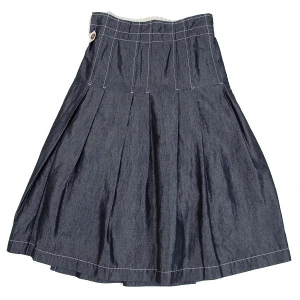 tricot COMME des GARCONS Washed Pleats Wrap Skirt K-130828_011