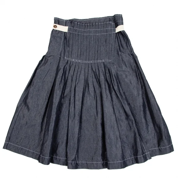 tricot COMME des GARCONS Washed Pleats Wrap Skirt K-130828_002