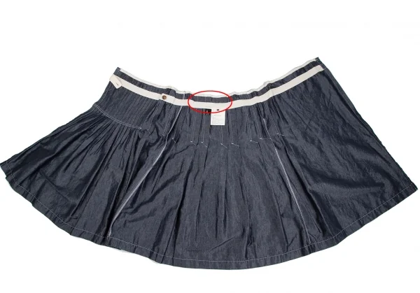 tricot COMME des GARCONS Washed Pleats Wrap Skirt K-130828_009