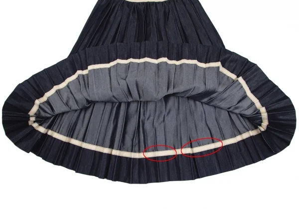 tricot COMME des GARCONS Waist Taping Pleats Skirt K-130829_007