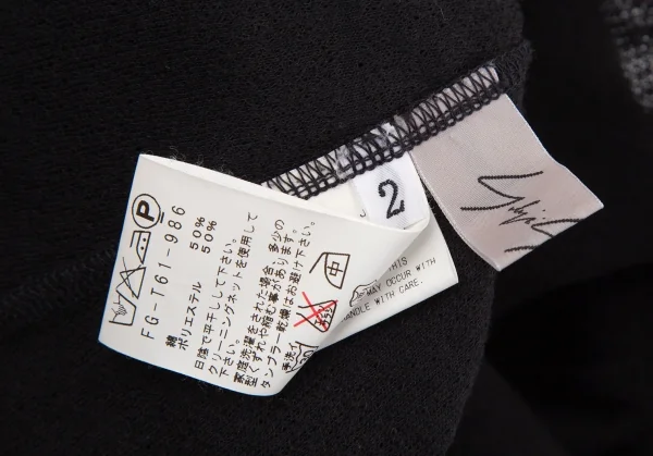 ヨウジヤマモト ファムYohji Yamamoto FEMME ランダムタックバックジップノースリーブトップス 黒2 K-130855_014