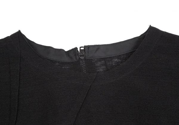 ヨウジヤマモト ファムYohji Yamamoto FEMME ランダムタックバックジップノースリーブトップス 黒2 K-130855_004