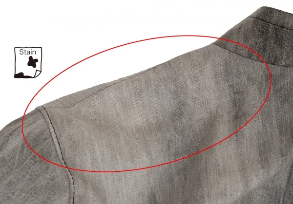 センソユニコt.b SENSOUNICO コットンナイロングラデーションバンドカラージャケット 黒グレー38 K-130872_017