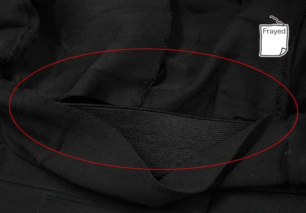 イッセイミヤケISSEY MIYAKE ポリナイロンストレッチボーダーイージーパンツ 黒1 K-130890_006