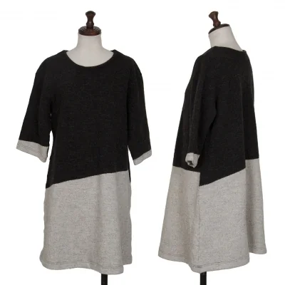 ISSEY MIYAKE HaaT Bicolor Knit Tunic