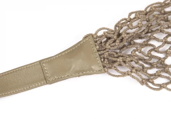 ISSEY MIYAKE Mesh Switching Leather Belt K-130919_004