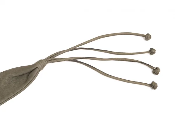 イッセイミヤケISSEY MIYAKEレザーストラップデザインベルト カーキM K-130921_003