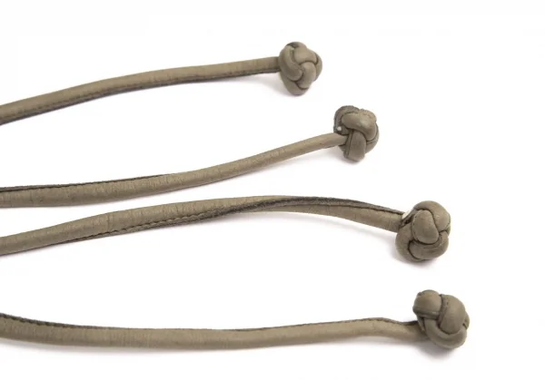 イッセイミヤケISSEY MIYAKEレザーストラップデザインベルト カーキM K-130921_005