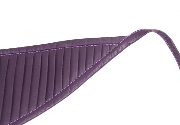 ISSEY MIYAKE Pleats Switching Leather Belt K-130922_005