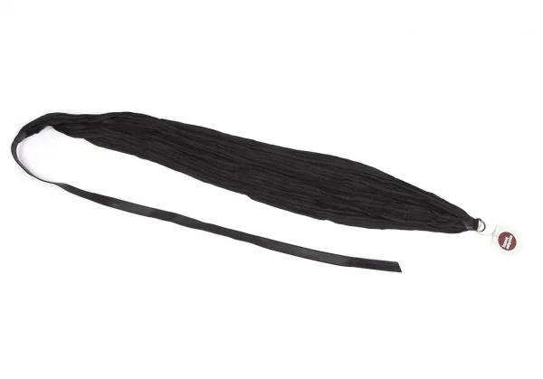 イッセイミヤケISSEY MIYAKEリネンシワプリーツ切替ベルト 黒M K-130923_002