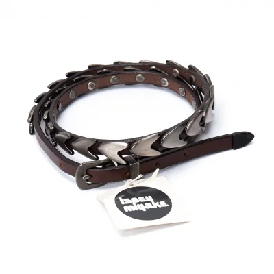 ISSEY MIYAKE Arrow Studs Leather Belt