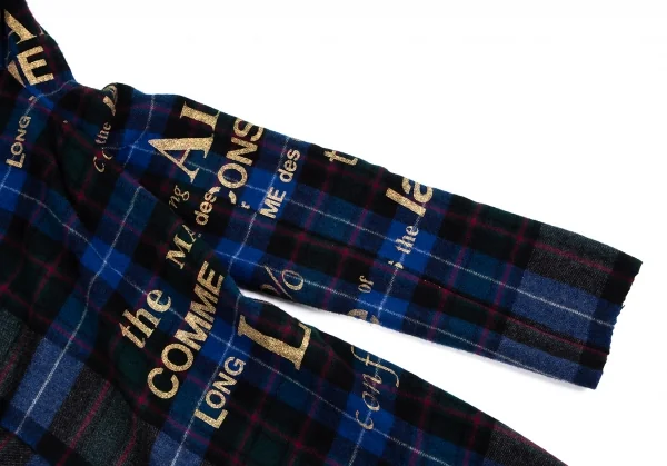COMME des GARCONS Printed Check Harf Sleeve Jacket K-130926_007