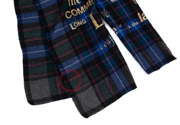 COMME des GARCONS Printed Check Harf Sleeve Jacket K-130926_010
