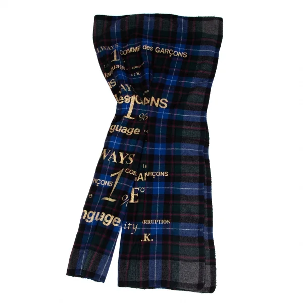 COMME des GARCONS Printed Check Harf Sleeve Jacket K-130926_013